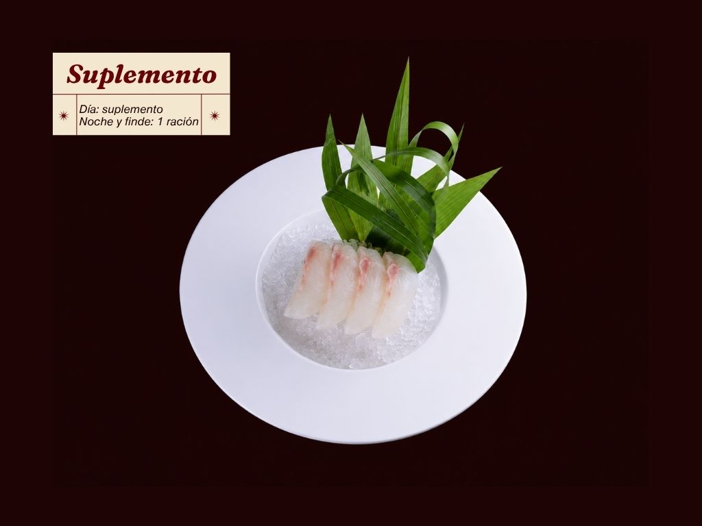 Sashimi de suzuki en Shiro Yaki Brasa